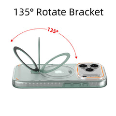 Magnetische, matte Handyhülle mit 360°-Drehfunktion und Ständer für iPhone 17 Pro, 17 Max und Plus – stoßfeste Schutzhülle