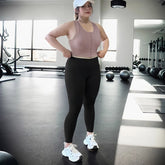 Leggings in großen Größen, extra schmal geschnitten, mit hohem Bund und Hüftlift, hochelastisch und mit hohem Elastizitätsanteil