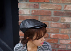 Vintage British Wind Leather Cap For Men And Women