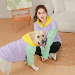 Pet Parent-Child Clothing Multicolor Hoodie Loose