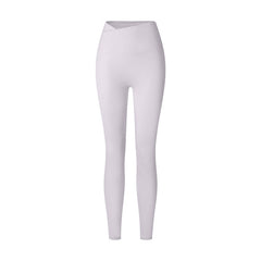 Sporthose mit gekreuztem Bund in Nude-Optik für Herbst und Winter