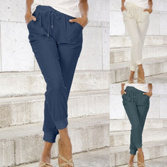 Ladies Bloomers Jogger Simple Casual Pants