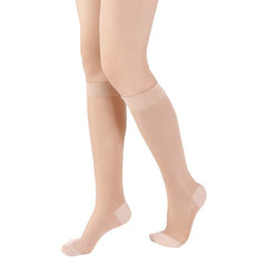 Damen-Kompressionsstrümpfe, einfarbig, minimalistisch, dünn