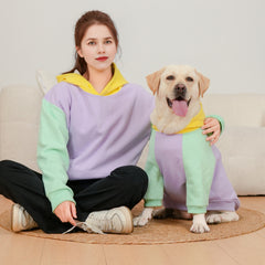 Pet Parent-Child Clothing Multicolor Hoodie Loose