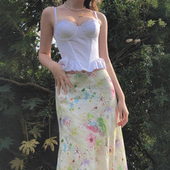 Sweet Girl Waist Slimming Long Fishtail Skirt