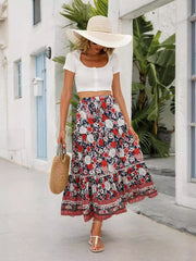 Maxi Skirt Cotton Bohemian Beach Resort Skirt