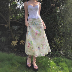 Sweet Girl Waist Slimming Long Fishtail Skirt